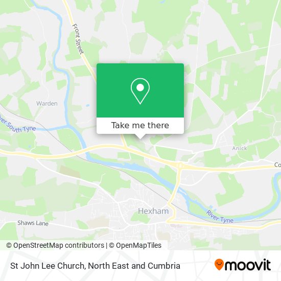 St John Lee Church map