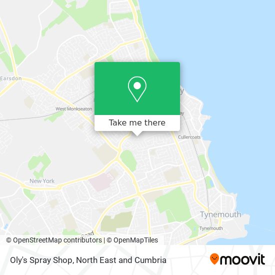 Oly's Spray Shop map