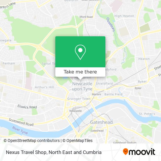 Nexus Travel Shop map