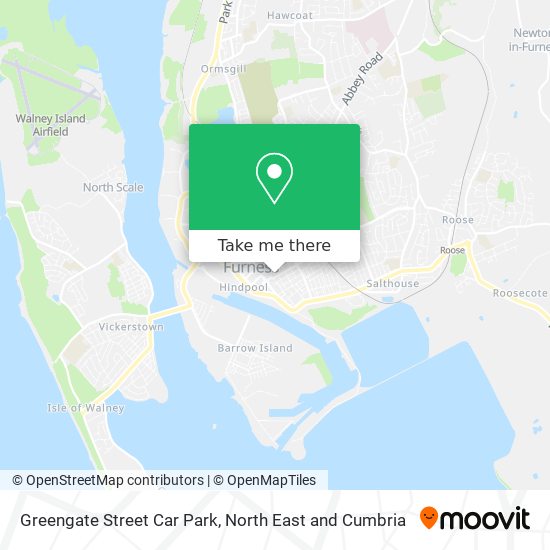 Greengate Street Car Park map