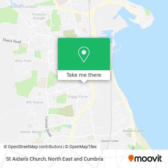 St Aidan's Church map