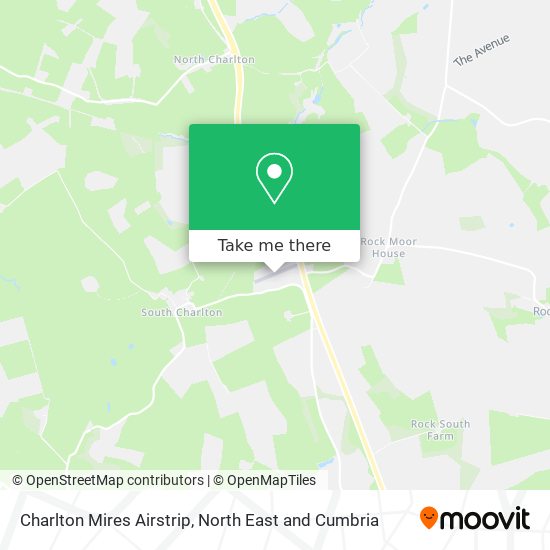 Charlton Mires Airstrip map