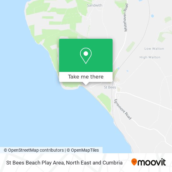 St Bees Beach Play Area map
