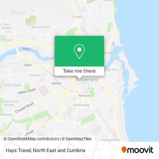 Hays Travel map