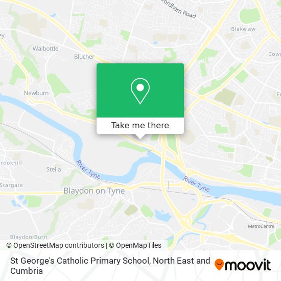 St George's Catholic Primary School map