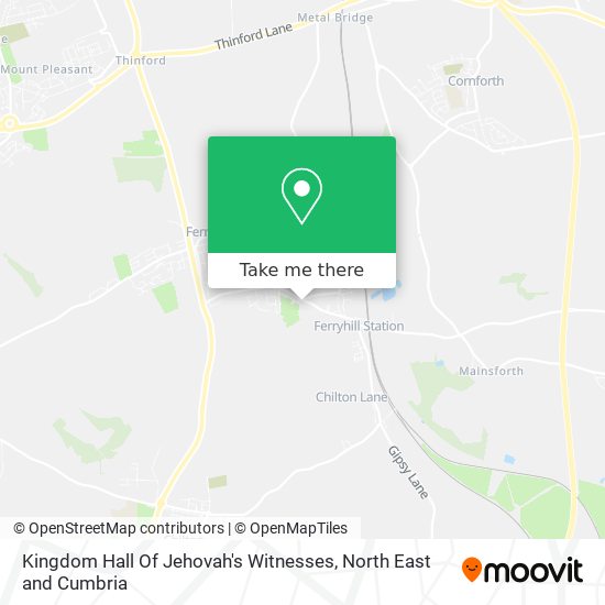 Kingdom Hall Of Jehovah's Witnesses map