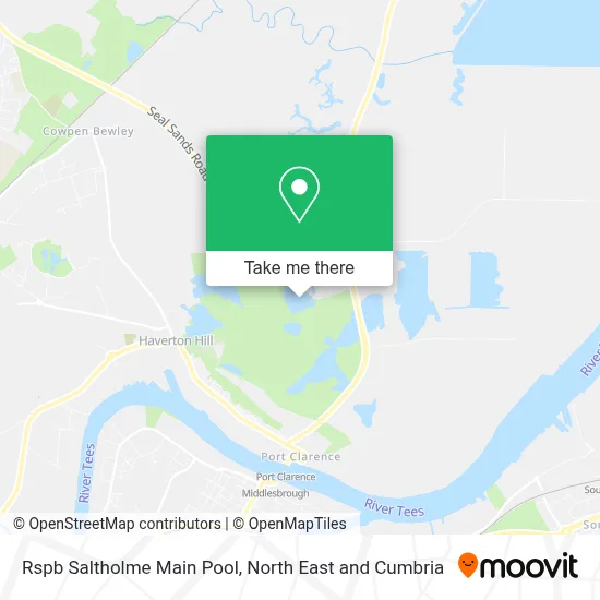 Rspb Saltholme Main Pool map