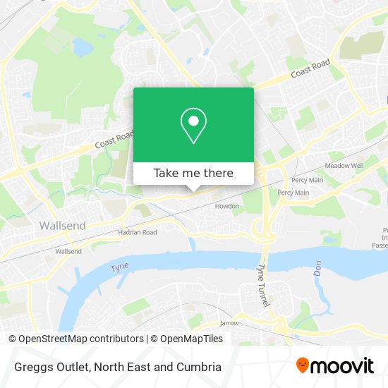 Greggs Outlet map