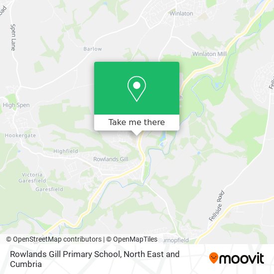 Rowlands Gill Primary School map