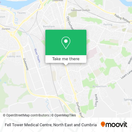 Fell Tower Medical Centre map