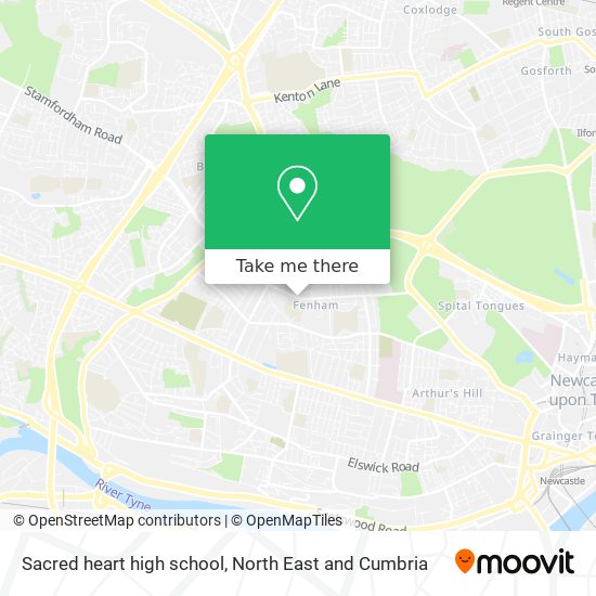 Sacred heart high school map