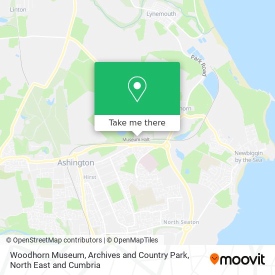 Woodhorn Museum, Archives and Country Park map