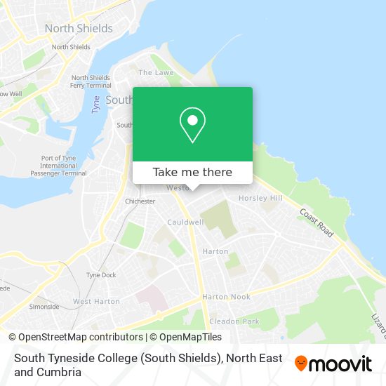 South Tyneside College (South Shields) map