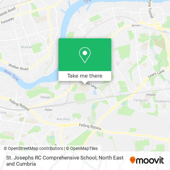St. Josephs RC Comprehensive School map