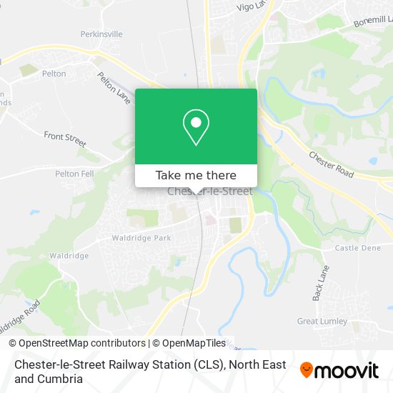 Chester-le-Street Railway Station (CLS) map
