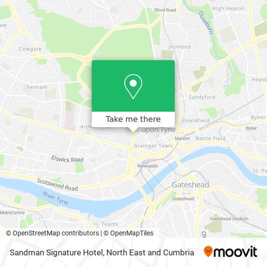 Sandman Signature Hotel map