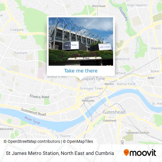 St James Metro Station map