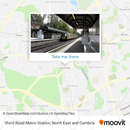 Ilford Road Metro Station map