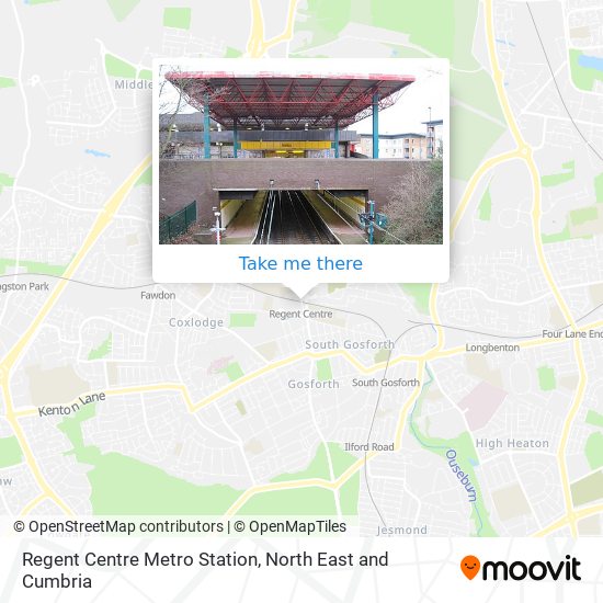 Regent Centre Metro Station map