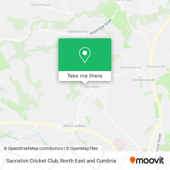 Sacriston Cricket Club map