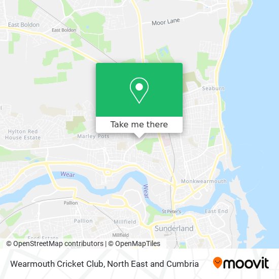 Wearmouth Cricket Club map