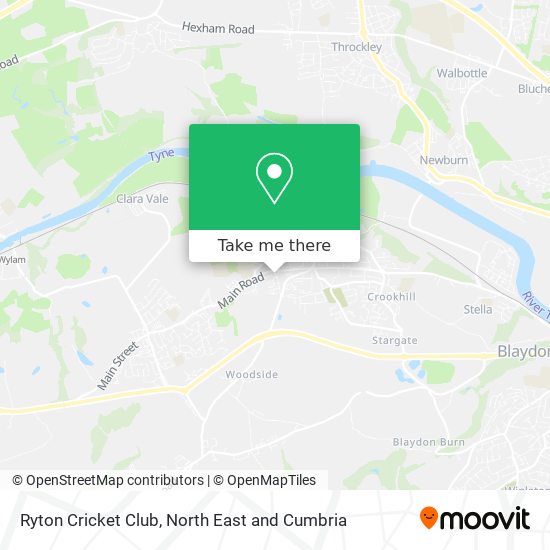 Ryton Cricket Club map