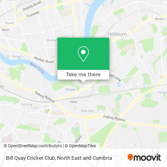 Bill Quay Cricket Club map