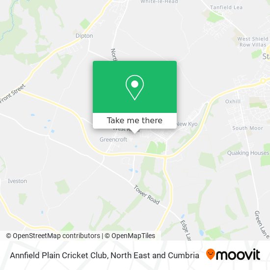 Annfield Plain Cricket Club map