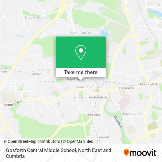 Gosforth Central Middle School map
