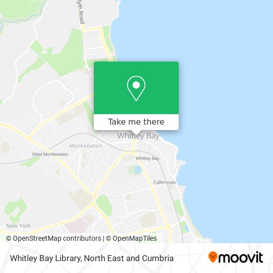 Whitley Bay Library map