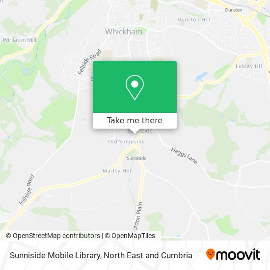 Sunniside Mobile Library map