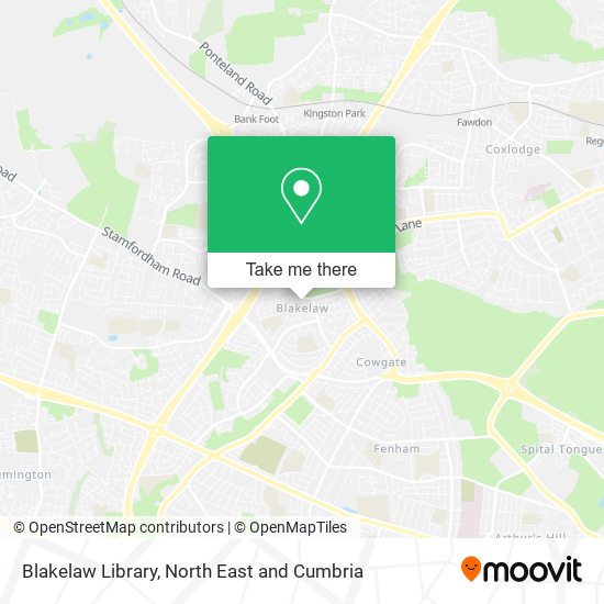 Blakelaw Library map