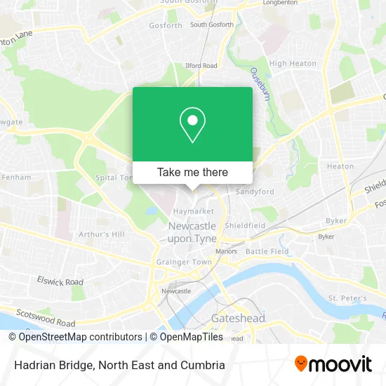 Hadrian Bridge map