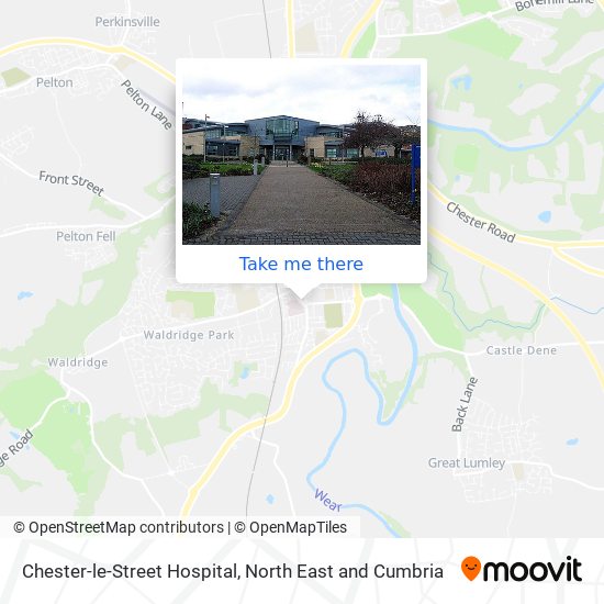 Chester-le-Street Hospital map