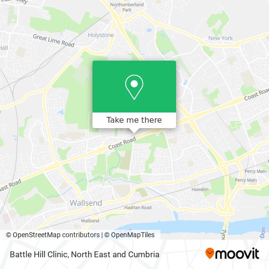 Battle Hill Clinic map