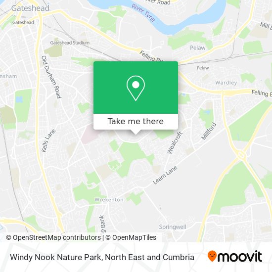 Windy Nook Nature Park map
