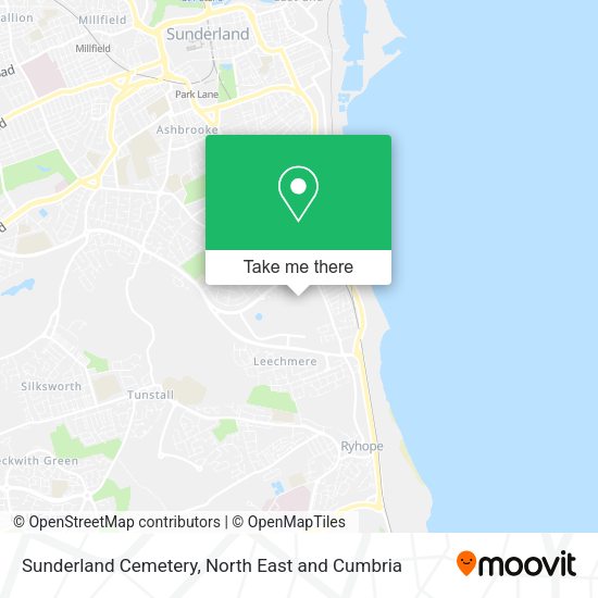Sunderland Cemetery map
