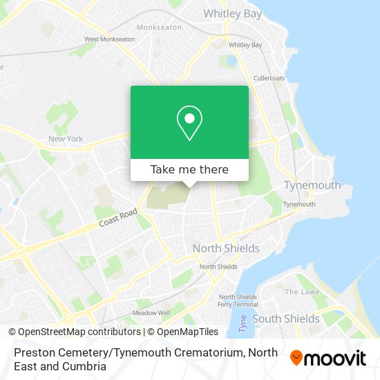 Preston Cemetery / Tynemouth Crematorium map