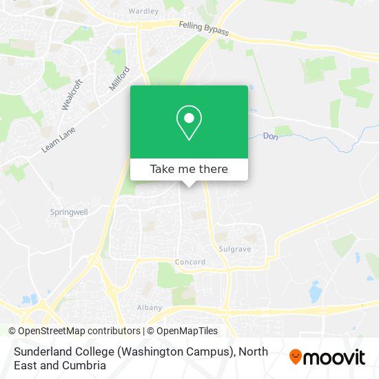Sunderland College  (Washington Campus) map