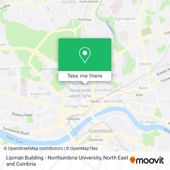 Lipman Building - Northumbria University map