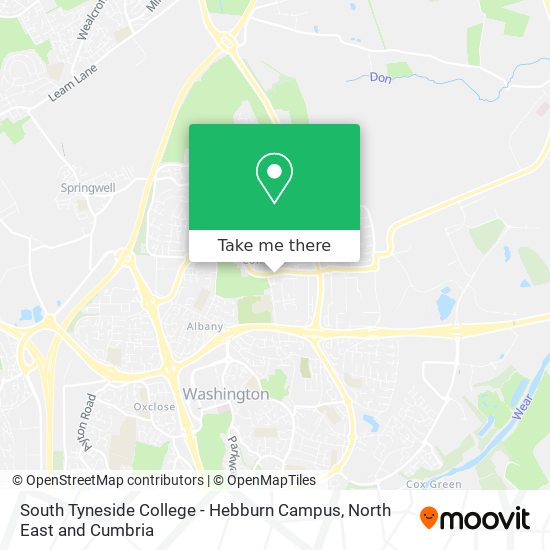 South Tyneside College - Hebburn Campus map