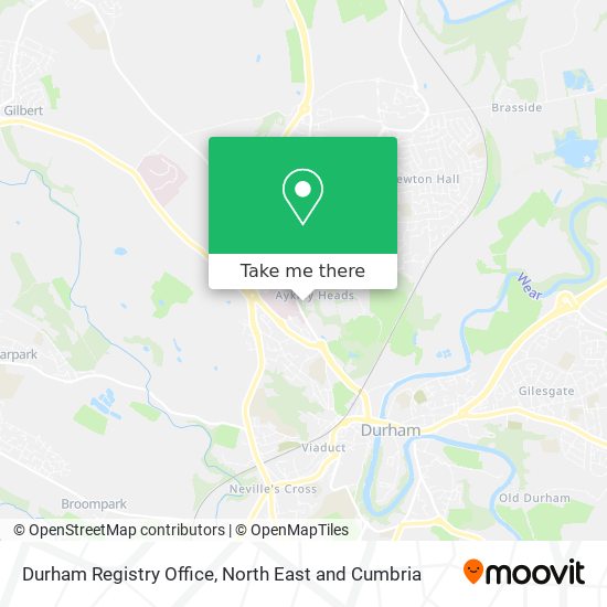 Durham Registry Office map