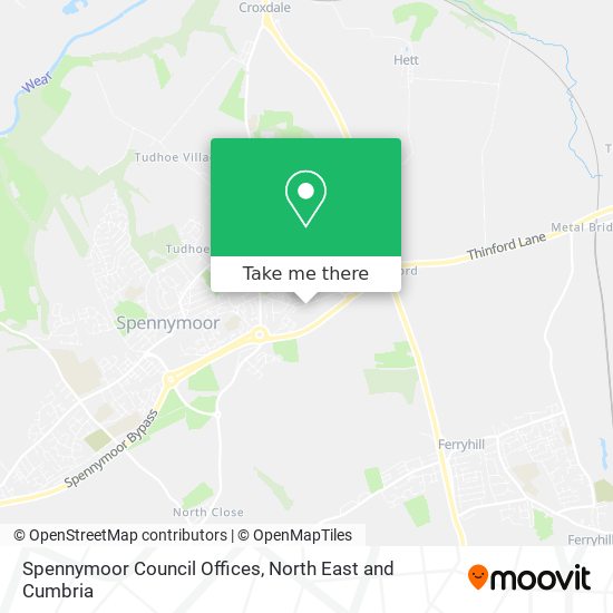 Spennymoor Council Offices map