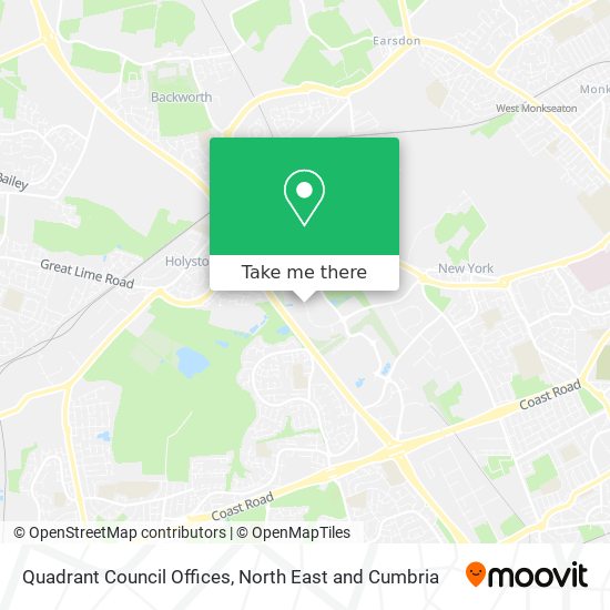 Quadrant Council Offices map