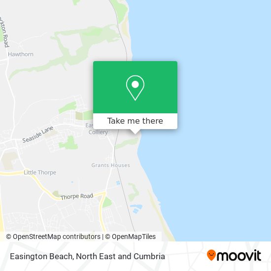 Easington Beach map