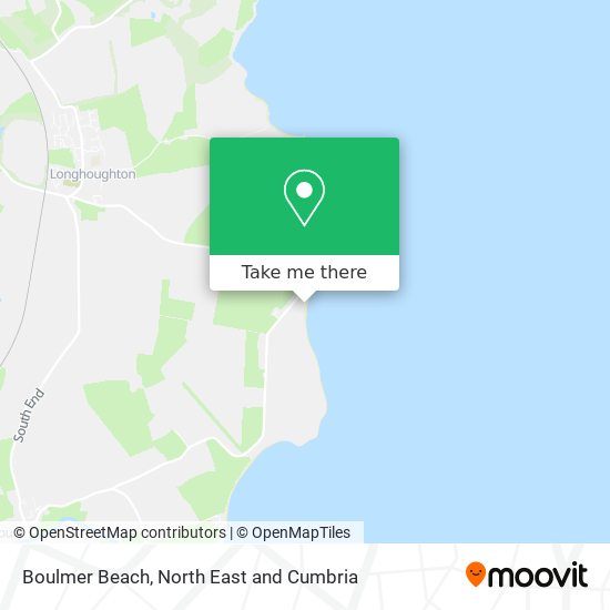 Boulmer Beach map