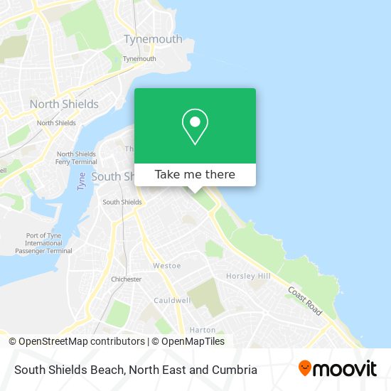South Shields Beach map