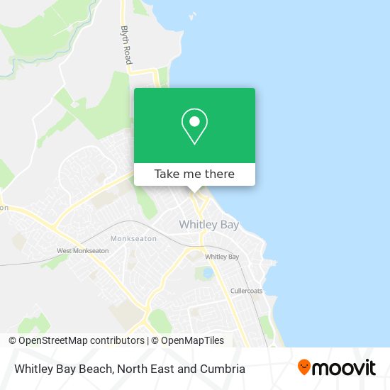 Whitley Bay Beach map