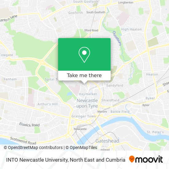 INTO Newcastle University map