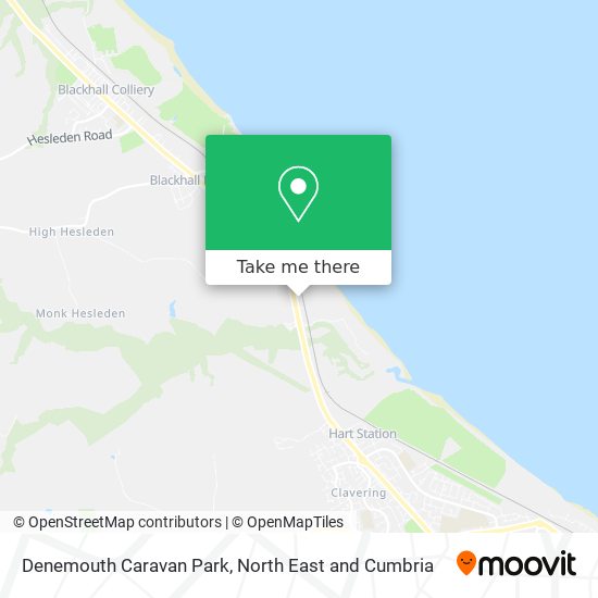 Denemouth Caravan Park map